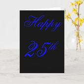 25. Geburtstagskarte Karte (Gelbe Blume)