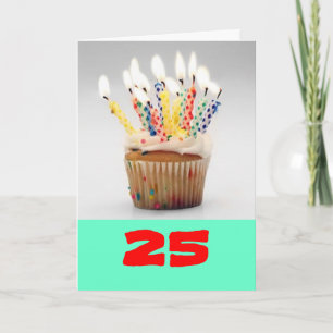 25. Geburtstagskarte Karte