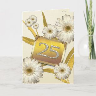 25. Geburtstagskarte mit Tageskarten. Karte