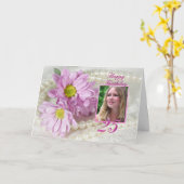 25. Geburtstagskarte mit Tageszeitung Karte (Gelbe Blume)