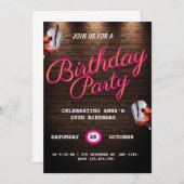 25. Geburtstagskarten Einladung (Vorne/Hinten)