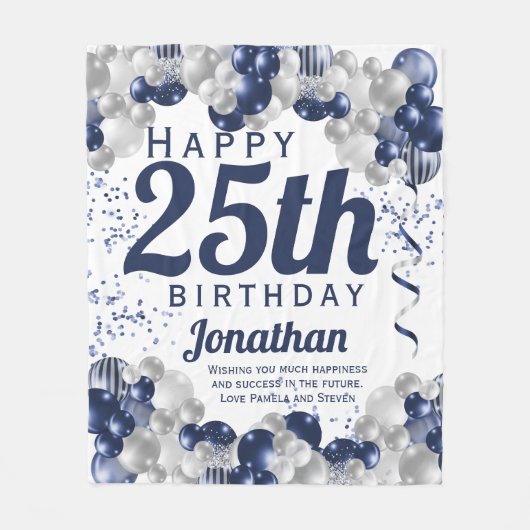 25. Geburtstagsseestützpunkt Fleecedecke (Vorderseite)