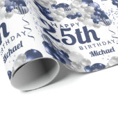 25. Geburtstagsseestützpunkt Geschenkpapier (Rolleneckpunkt)