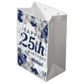 25. Geburtstagsseestützpunkt Mittlere Geschenktüte (Vorderseite Schrägansicht)