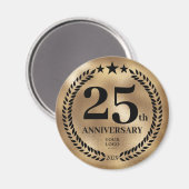 25. Geschäftsjahr Gold Magnet (Vorderseite/Rückseite)