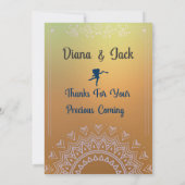 25. Golden Horizon acryllics Art Jubiläum Einladung (Rückseite)