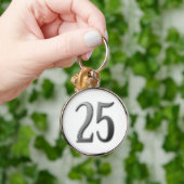 25 große Zahlen Schlüsselanhänger (Hand)