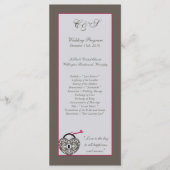 25 Heart Lock Wedding Programme (Vorderseite)