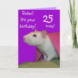 25 heute anpassbare Geburtstagskarte Karte
