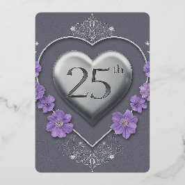 25. Hochzeit Folieneinladung