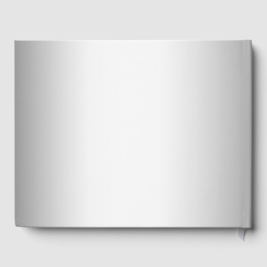 25. Hochzeit Jubiläum silberne Foto Spitze Blumens Gästebuch (Rückseite)