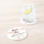 25. Hochzeit zum Jubiläum Starfish Individuelle Na Getränkeuntersetzer (Seite)