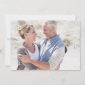 25. Hochzeitsjubiläum Greenery Floral Foto Einladung (Rückseite)