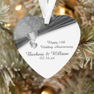 25. Hochzeitsjubiläums-Andenken Ornament