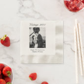 25. Hochzeitsjubiläums-Party-Dekor individuelles F Serviette (Beispiel)