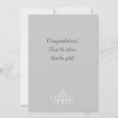 25. Hochzeitsjubiläumskarte Karte (Rückseite)