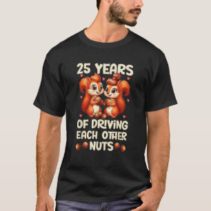 25. Hochzeitstag 25 Jahre Autofahren T-Shirt