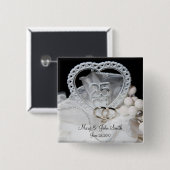 25. Hochzeitstag Button (Vorne & Hinten)