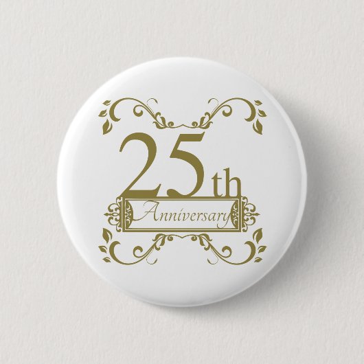 25. Hochzeitstag Button (Vorderseite)