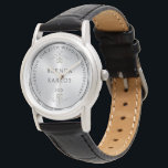 25 Hochzeitstag Diamanten und Silber Armbanduhr<br><div class="desc">Elegantes 25-jähriges Hochzeitsszenario aus metallischem Silber mit weißen Diamantenherzen.</div>