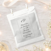 25. Hochzeitstag Diamond Ring Vielen Dank Geschenktütchen (Ausgeschnitten)