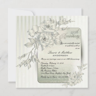 25. Hochzeitstag Eheversprechen-Erneuerung Silbern Einladung