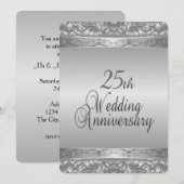 25. Hochzeitstag Einladung (Vorne/Hinten)