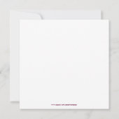 25. Hochzeitstag Einladung (Rückseite)