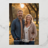 25. Hochzeitstag Einladung florales Elegant (Rückseite)