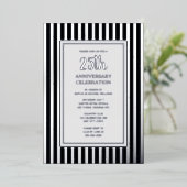 25. Hochzeitstag Einladung Silberstreifen (Stehend vorne)