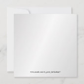 25. Hochzeitstag - Einladungen zum Foto (Rückseite)