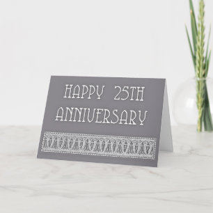 25. Hochzeitstag elegant Karte