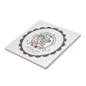 25. Hochzeitstag Fliese (Seite)