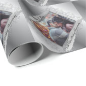 25. Hochzeitstag Foto Geschenkpapier (Rolleneckpunkt)