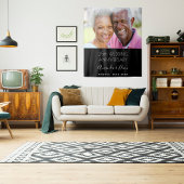 25. Hochzeitstag Foto modern und elegant Wandteppich