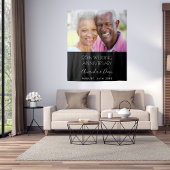 25. Hochzeitstag Foto modern und elegant Wandteppich