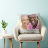 25. Hochzeitstag Foto silber stilvoll Kissen (Stuhl )