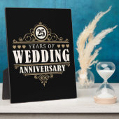 25. Hochzeitstag Fotoplatte (Seite)