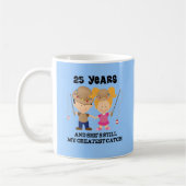 25. Hochzeitstag-Geschenk für ihn Kaffeetasse (Links)