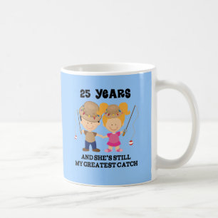 25. Hochzeitstag-Geschenk für ihn Kaffeetasse