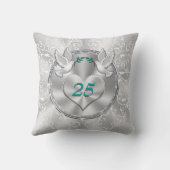 25. Hochzeitstag-Geschenk-Ideen für Freunde Kissen (Rückseite)