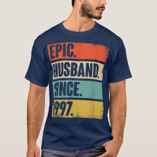 25 Hochzeitstag Geschenk Ihm Epischen Ehemann seit T-Shirt