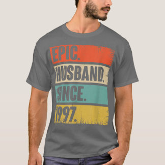 25 Hochzeitstag Geschenk Ihm Epischen Ehemann seit T-Shirt