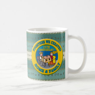 25. Hochzeitstag-Geschenke Kaffeetasse