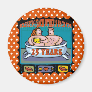 25. Hochzeitstag-Geschenke Magnet