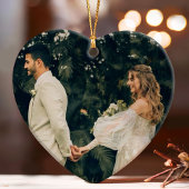 25. Hochzeitstag Gold Hearts Couple Foto Ornament