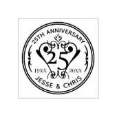 25. Hochzeitstag Gummistempel (Prägung)
