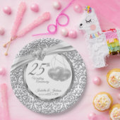 25. Hochzeitstag - Herz Pappteller (Party)