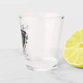 25. Hochzeitstag Herzschottglas Schnapsglas (Rechts)