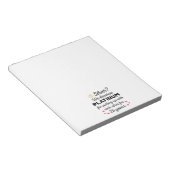 25. Hochzeitstag I - Silver Funny Couple Notizblock (angewinkelt)